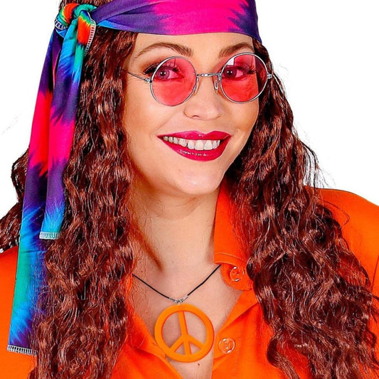 Neon Orange Hippie Necklace