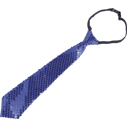 Blue Sequin Tie