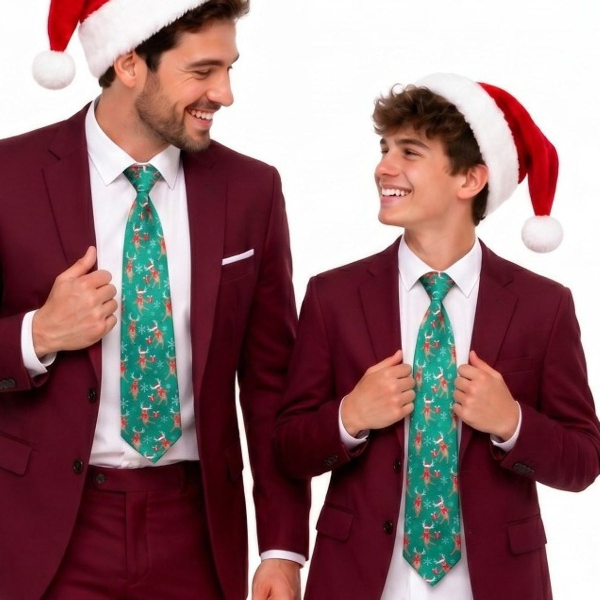 Christmas Tie with Reindeer
