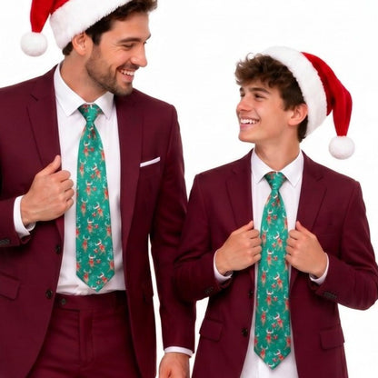 Christmas Tie with Reindeer
