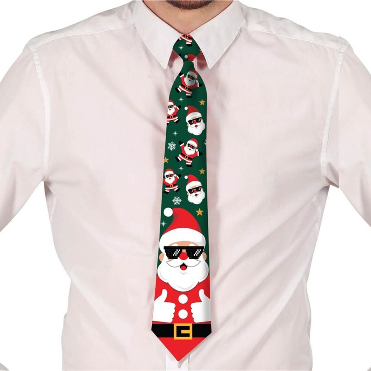 Green Christmas Tie