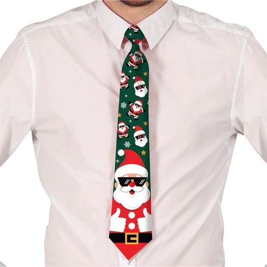 Green Christmas Tie