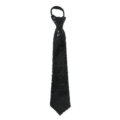 Black Sequin Tie