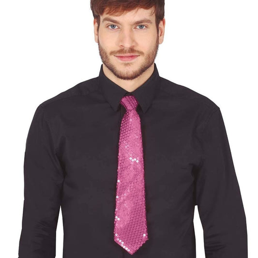Pink Sequin Tie