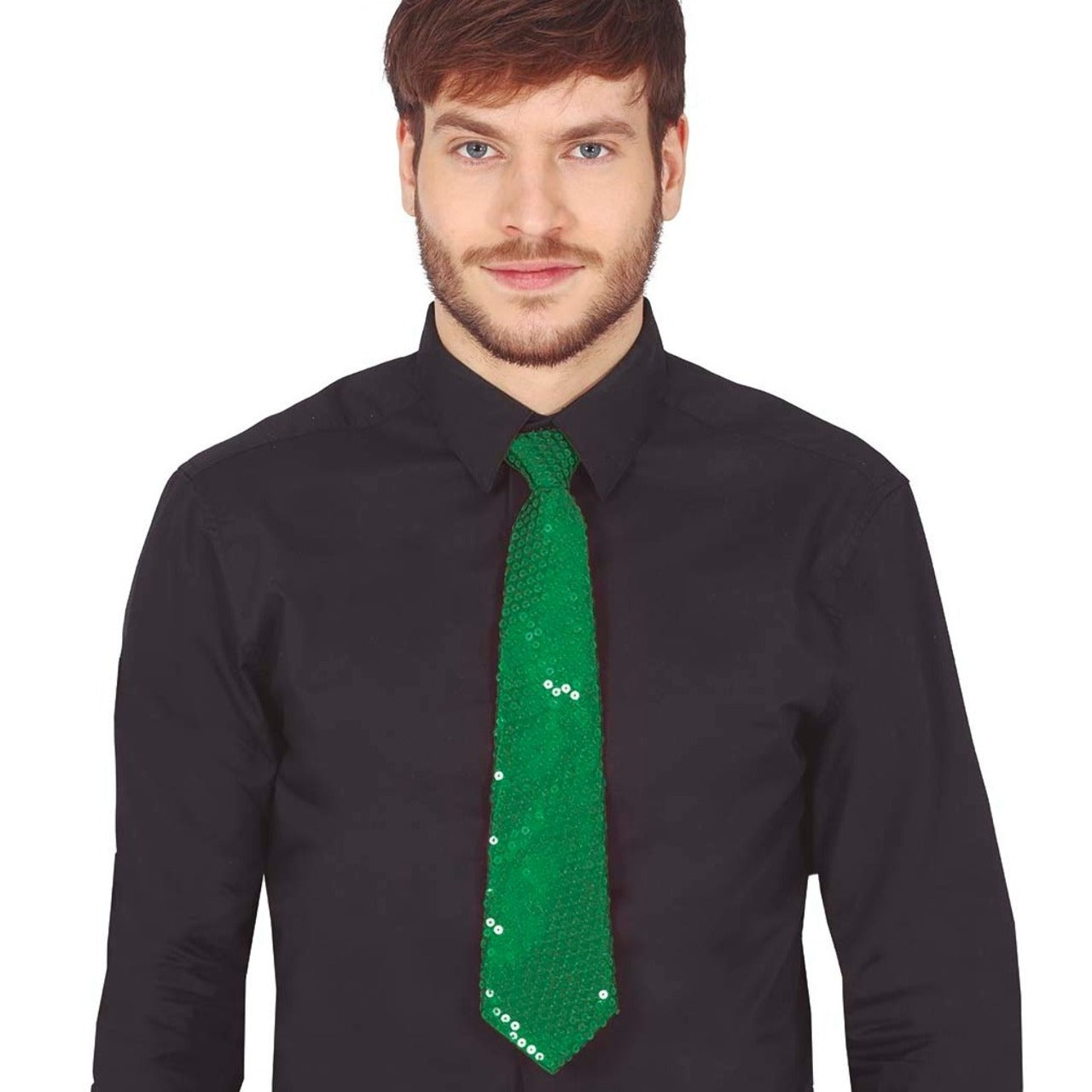 Green Sequin Tie