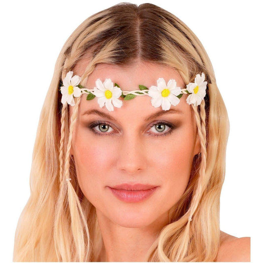 Classic White Flower Crown