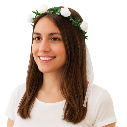Eco White Flower Crown