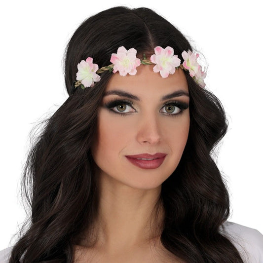 White and Pink Flower Crown