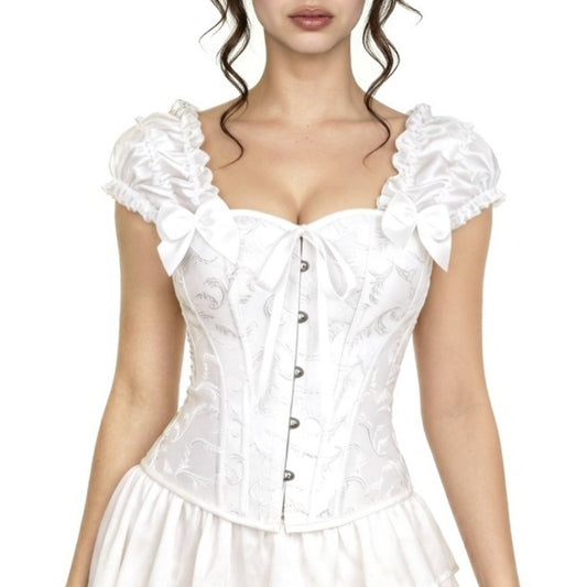 White Corset with Sleeves