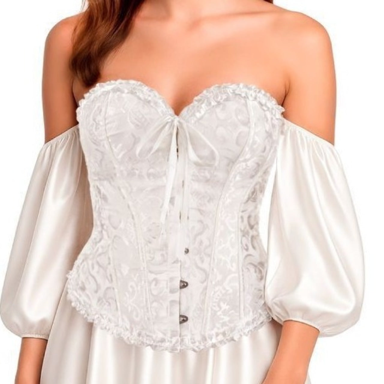 White Palace Corset with Bow