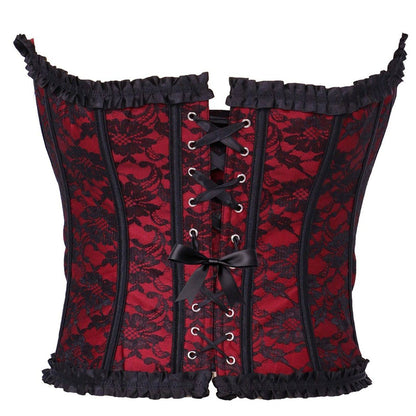 Burgundy Heart Corset