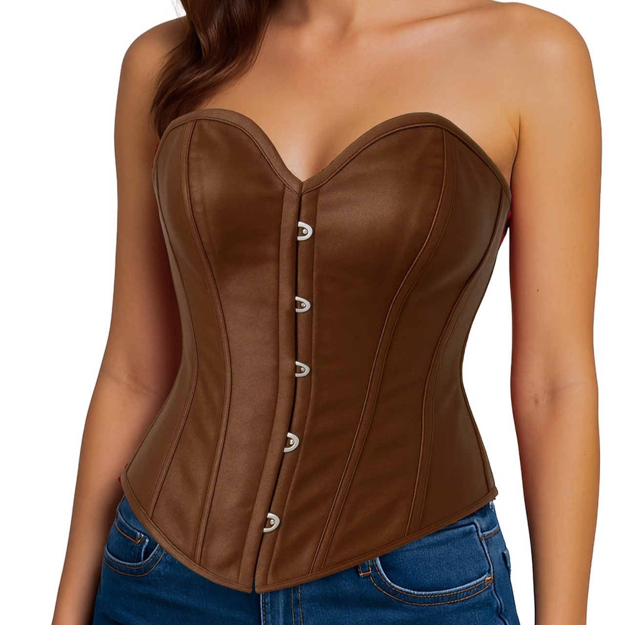 Brown Heart Corset