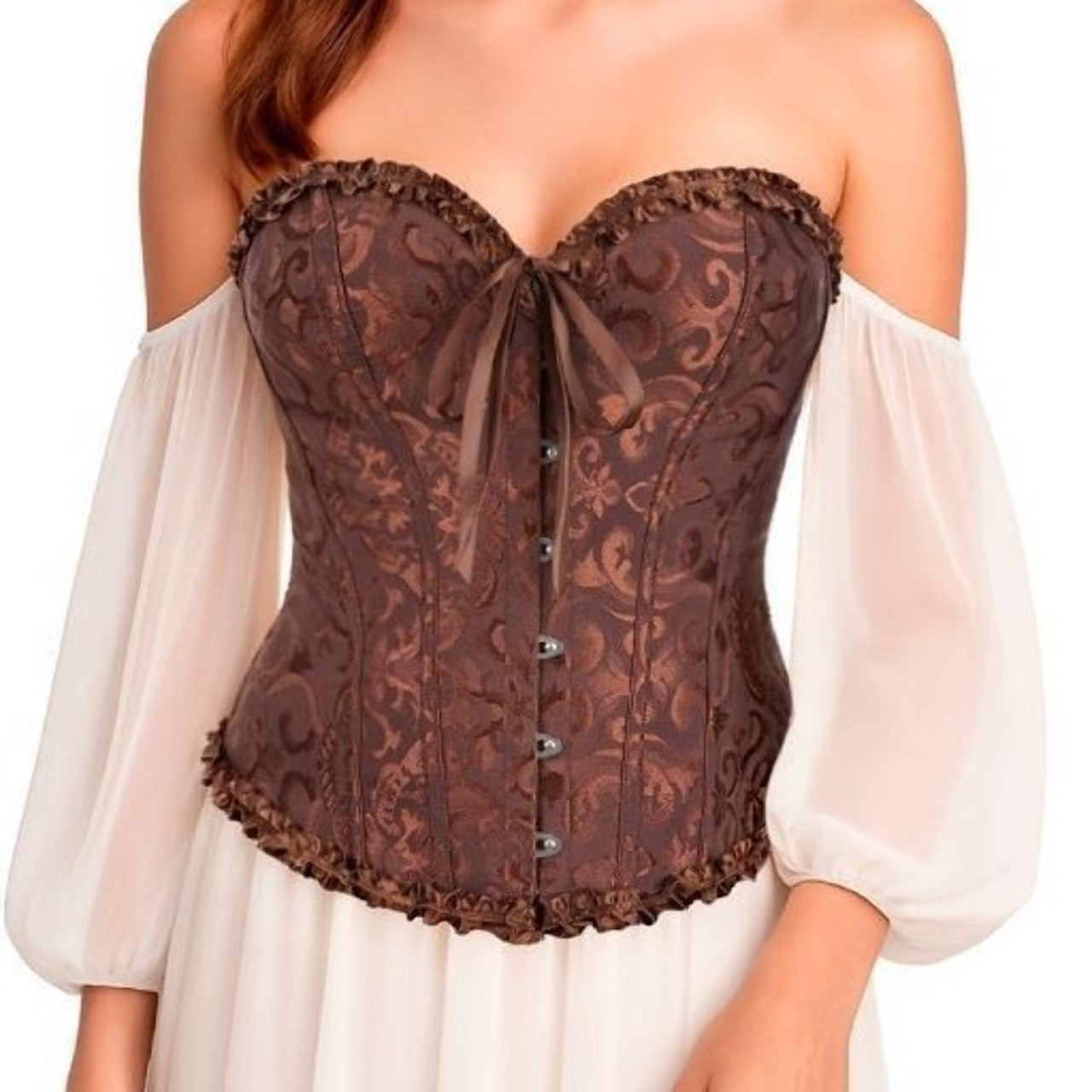 Brown Palace Corset with Bow