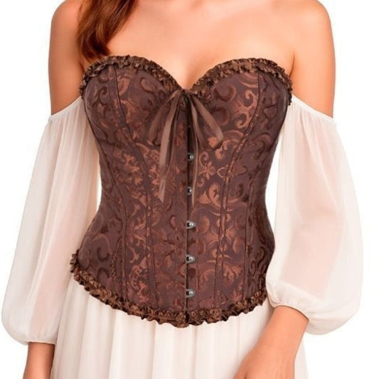 Brown Palace Corset with Bow