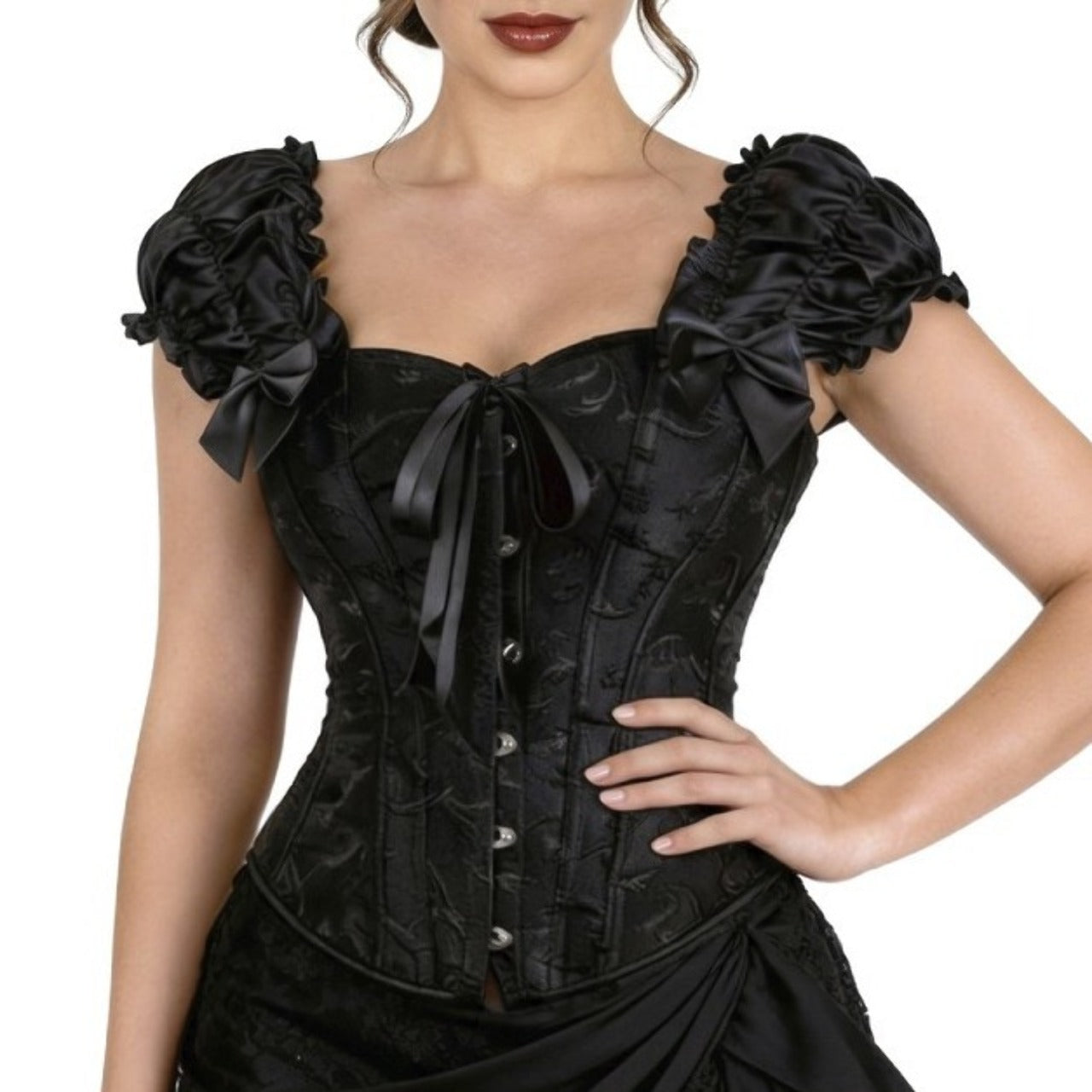 Black Corset with Sleeves