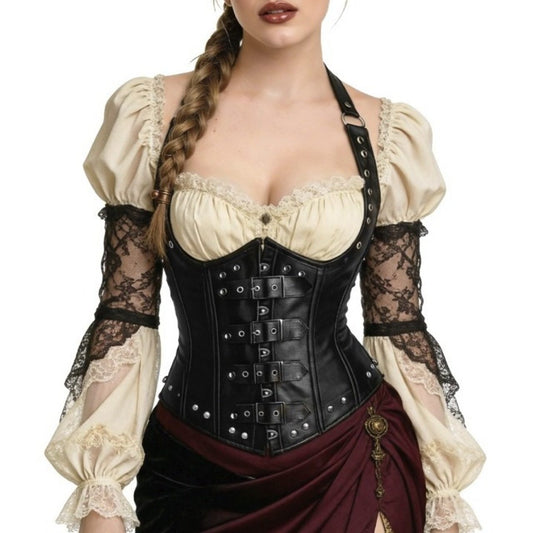 Black Steampunk Corset