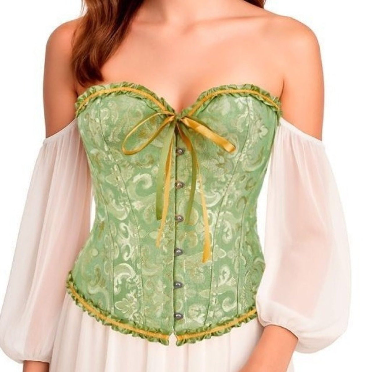 Green Palace Corset with Bow