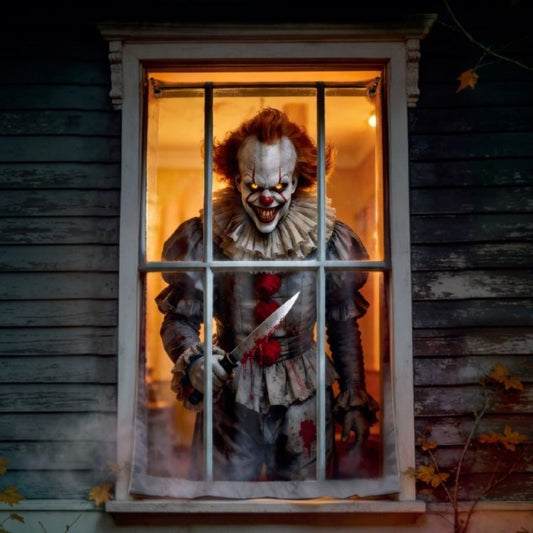 Halloween Clown Curtain