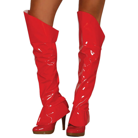 High Red Boot Covers
