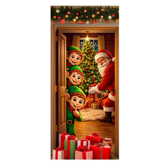 Christmas Elf Door Cover