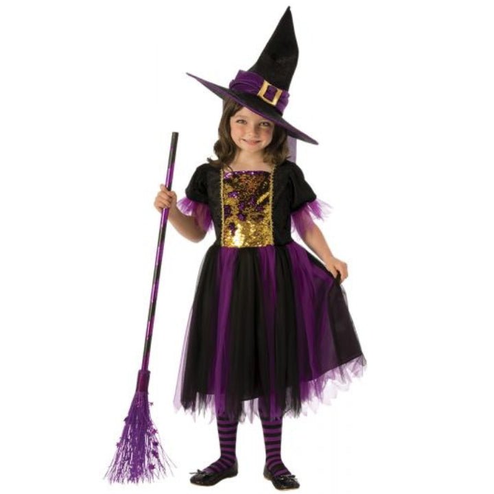 Girls Sequin Witch Costume