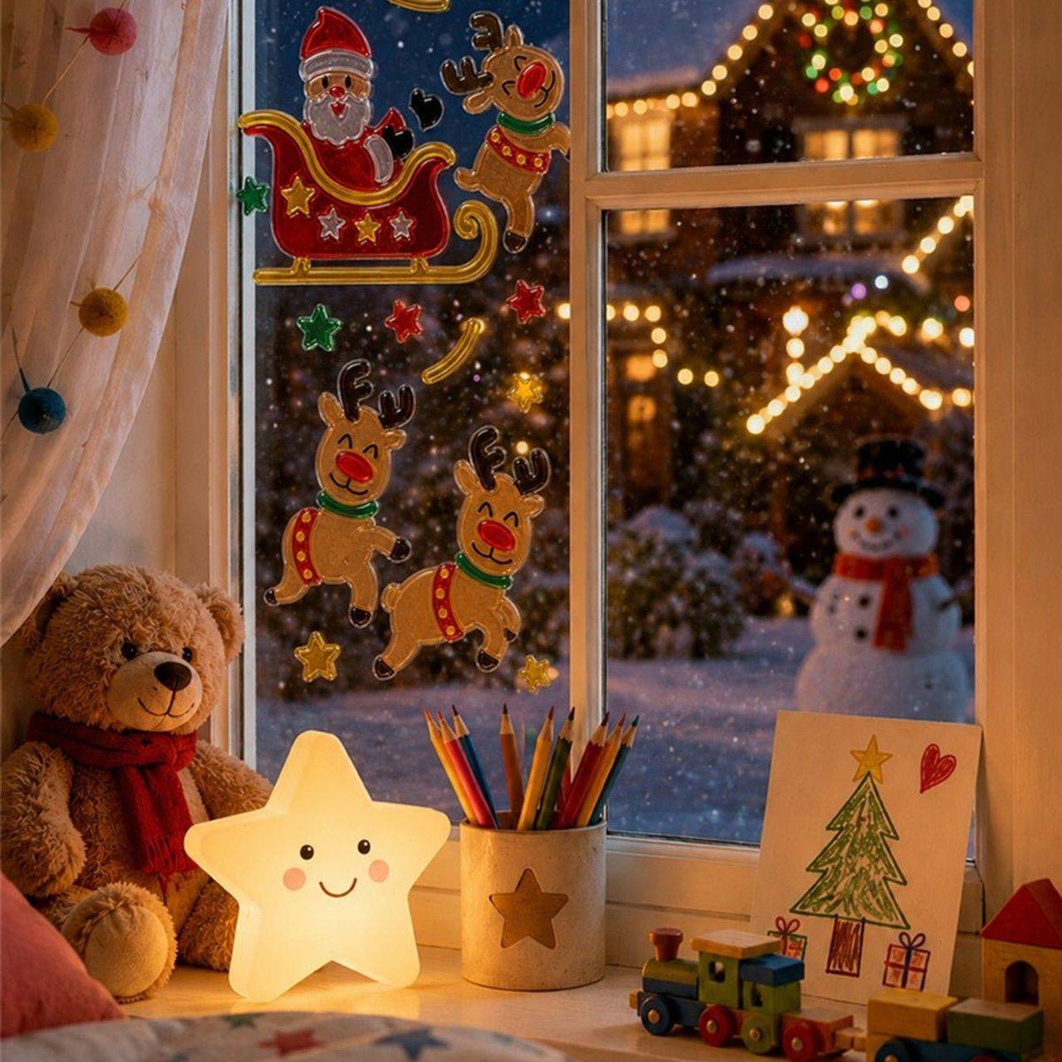 Christmas Reindeer Gel Decoration