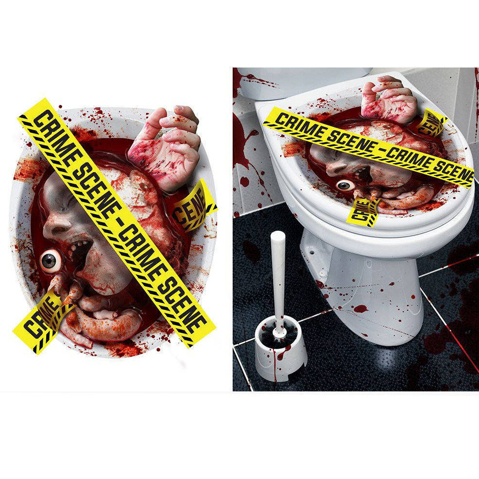 "CRIME SCENE" Toilet Decoration