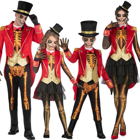 Skeleton Ringmaster Group Costumes