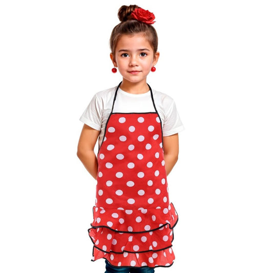 Girls Red Flamenco Apron