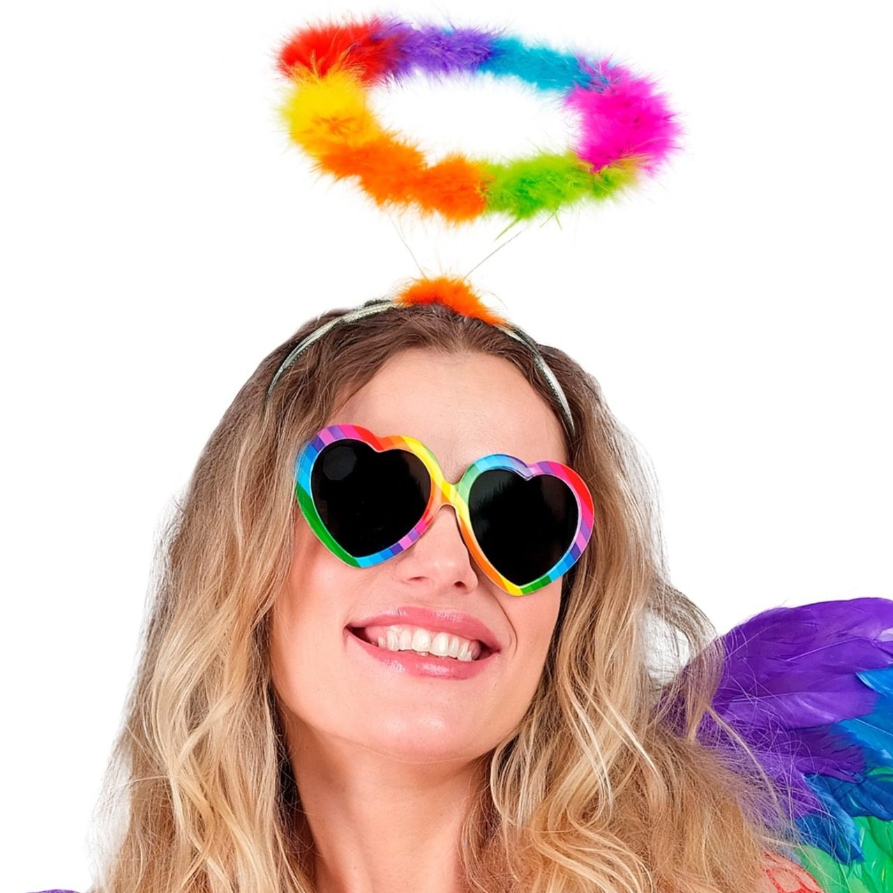 Rainbow Angel Headband