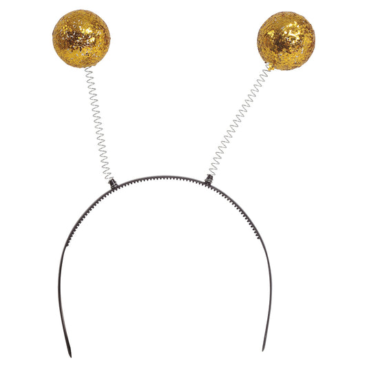 Gold Glitter Ball Headband