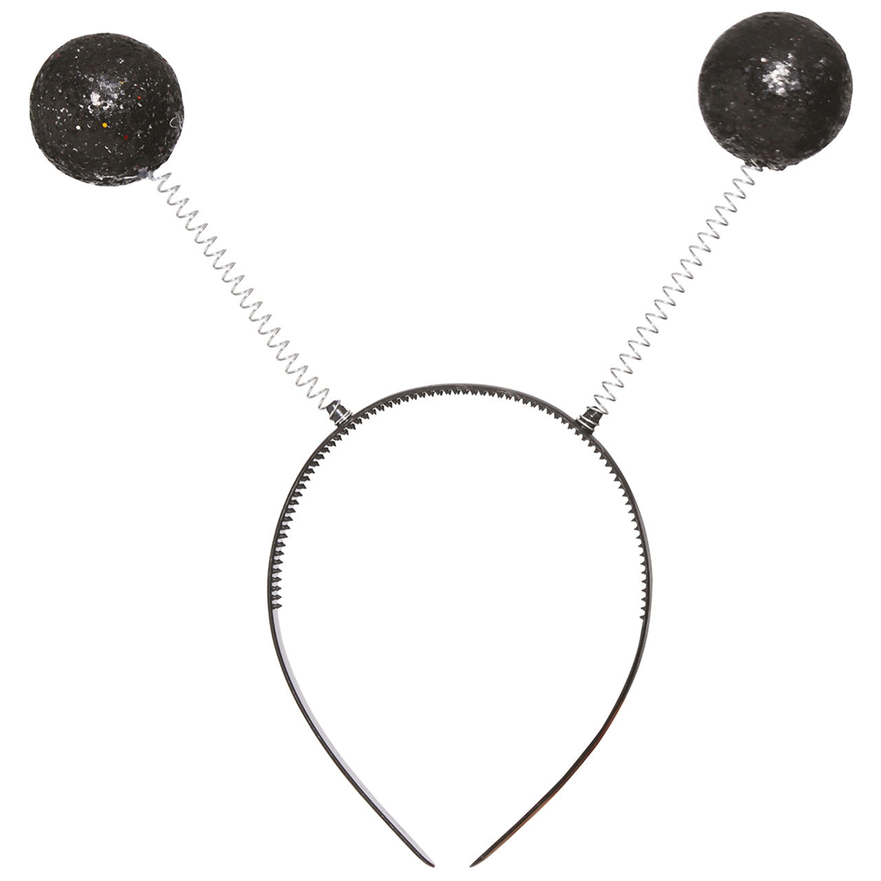 Black Glitter Ball Headband