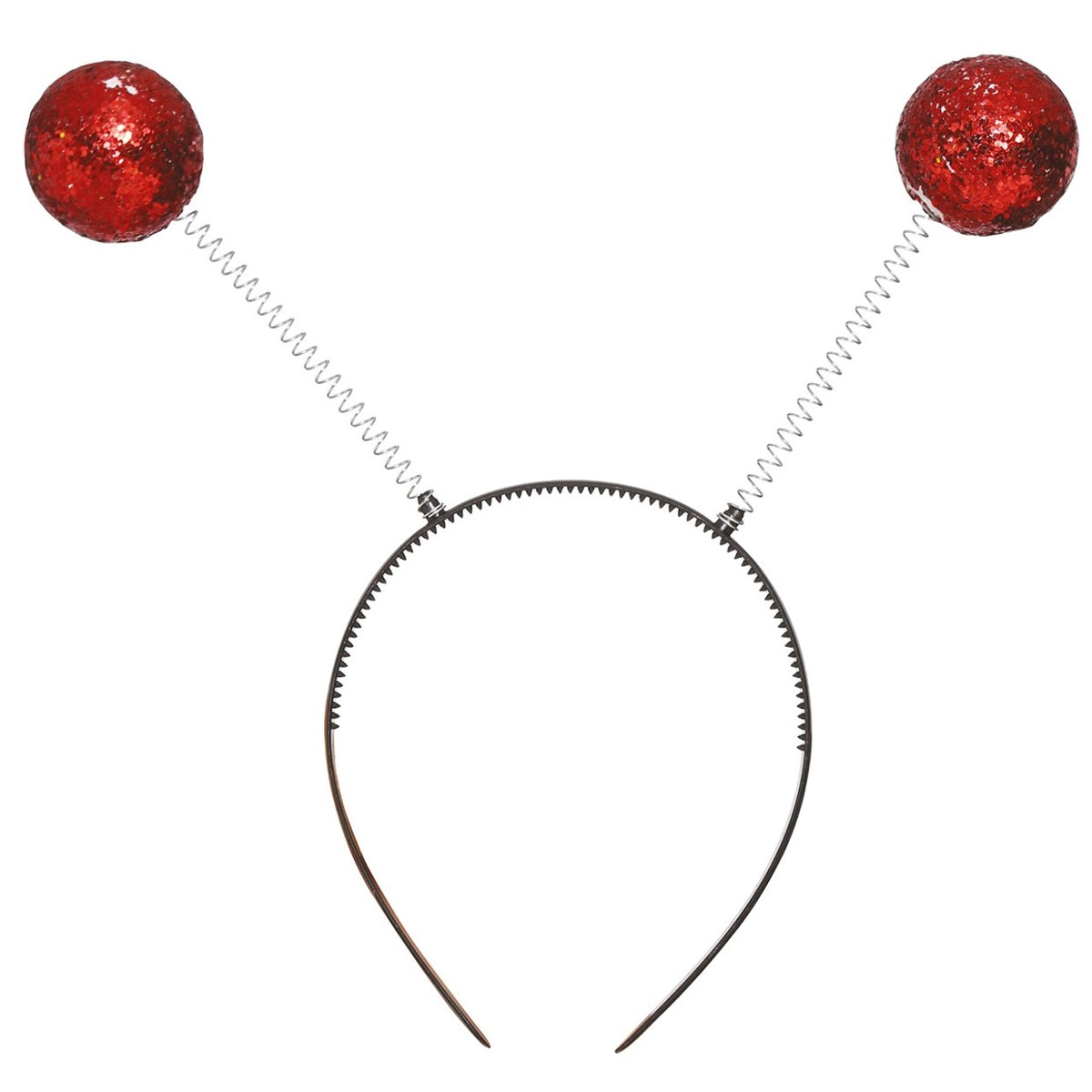 Red Glitter Ball Headband