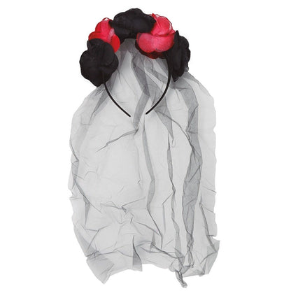 Two-Tone Catrina Headband with Veil