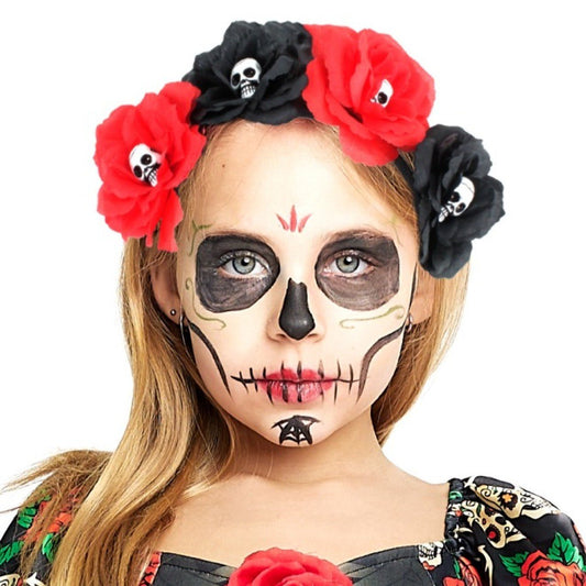 Girls Catrina Skull Headband