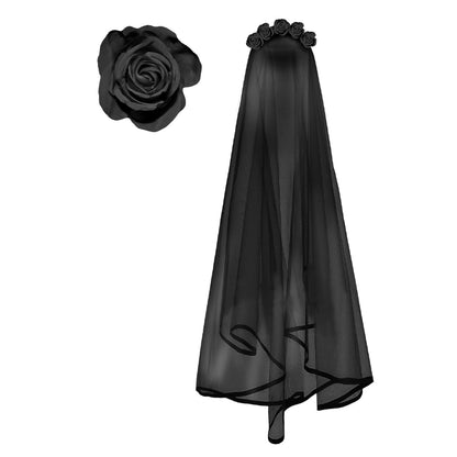 Catrina Widow Veil Headband