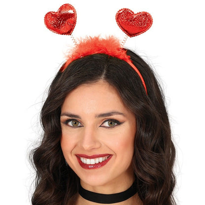 Red Hearts Headband