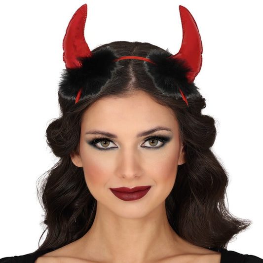 Devil Woman Boa Headband