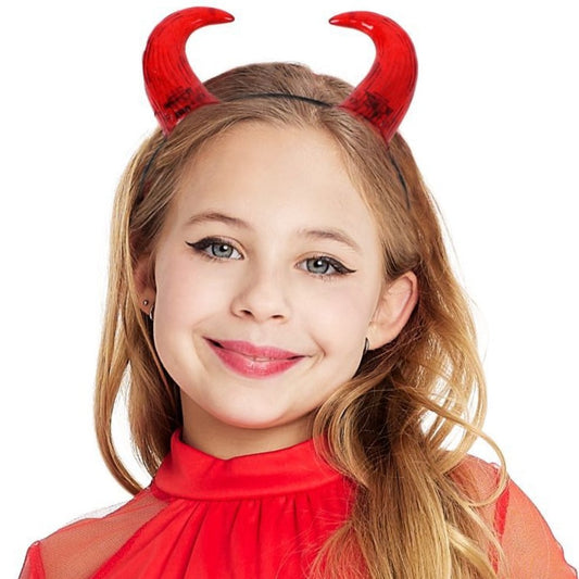 Light-up Devil Headband for Girls