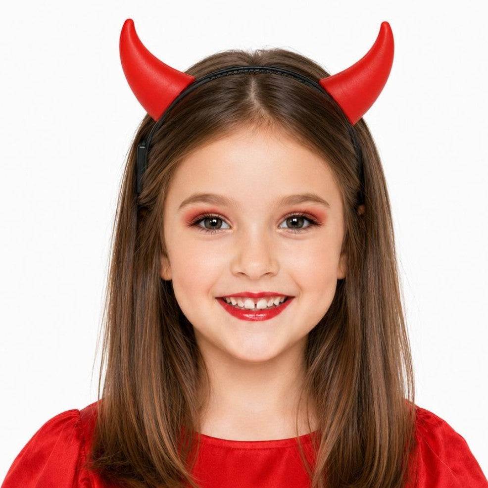 Girls Light-up Red She Devil Headband