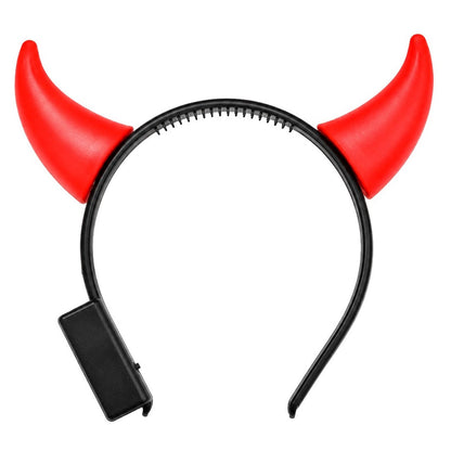Girls Light-up Red She Devil Headband
