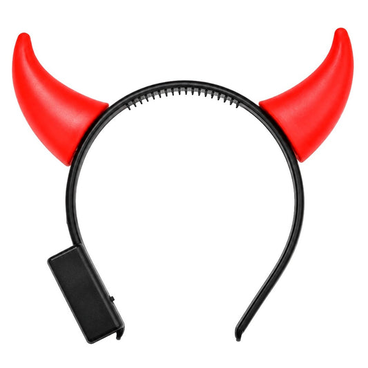 Girls Light-up Red She Devil Headband