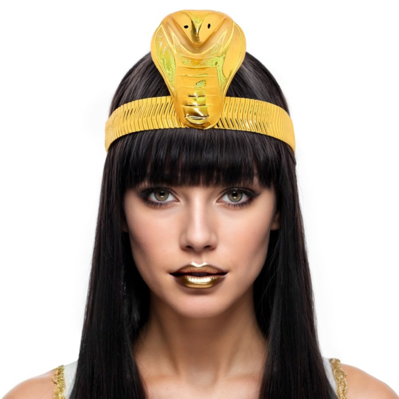 Golden Egyptian Snake Headband