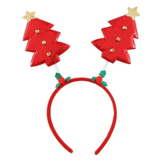 Red Christmas Trees Headband
