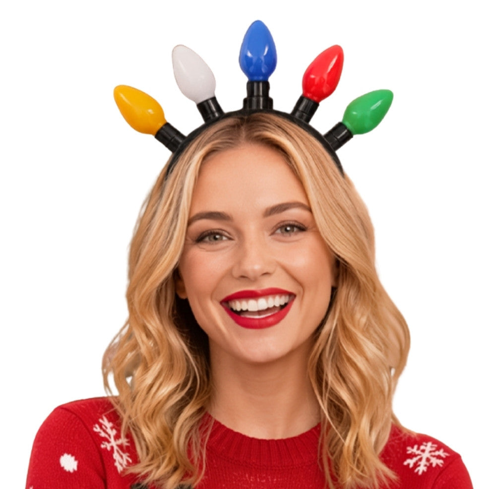 Light-up Christmas Bulbs Headband