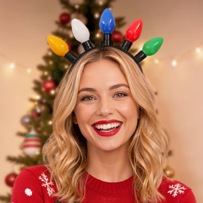 Light-up Christmas Bulbs Headband