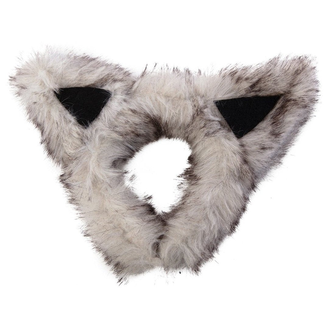 Grey Wolf Ears Headband