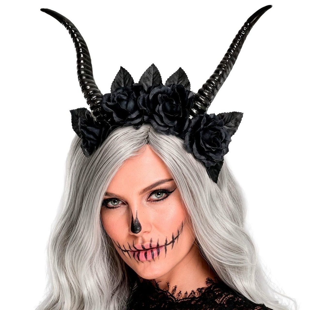 Black Queen Horns Headband