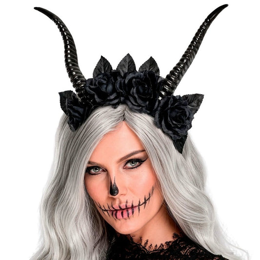 Black Queen Horns Headband