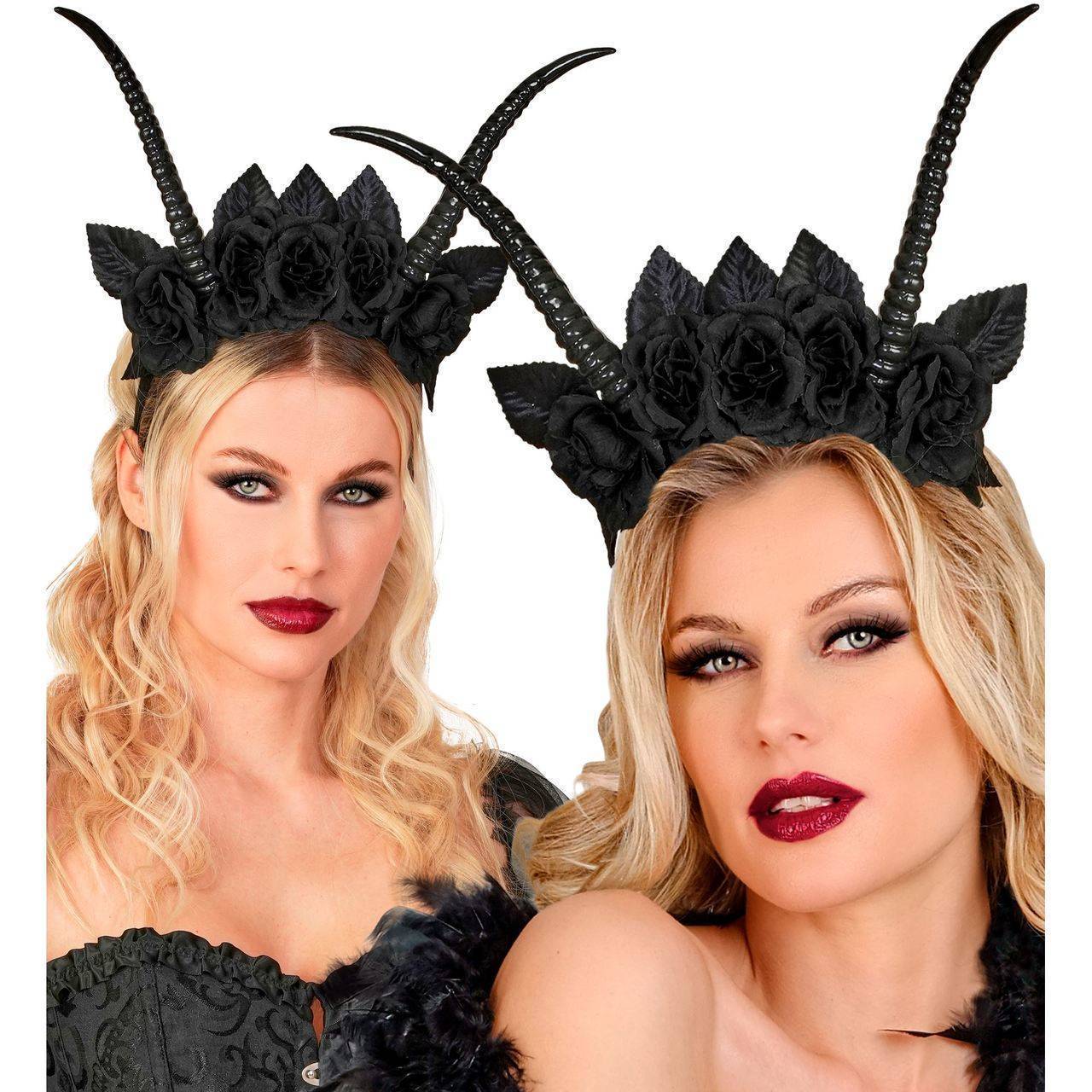 Black Queen Horns Headband
